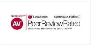 Distinguished AV | LexisNexis | Martindale-Hubbell | PeerReviewRated | For Ethical Standards And Legal Ability